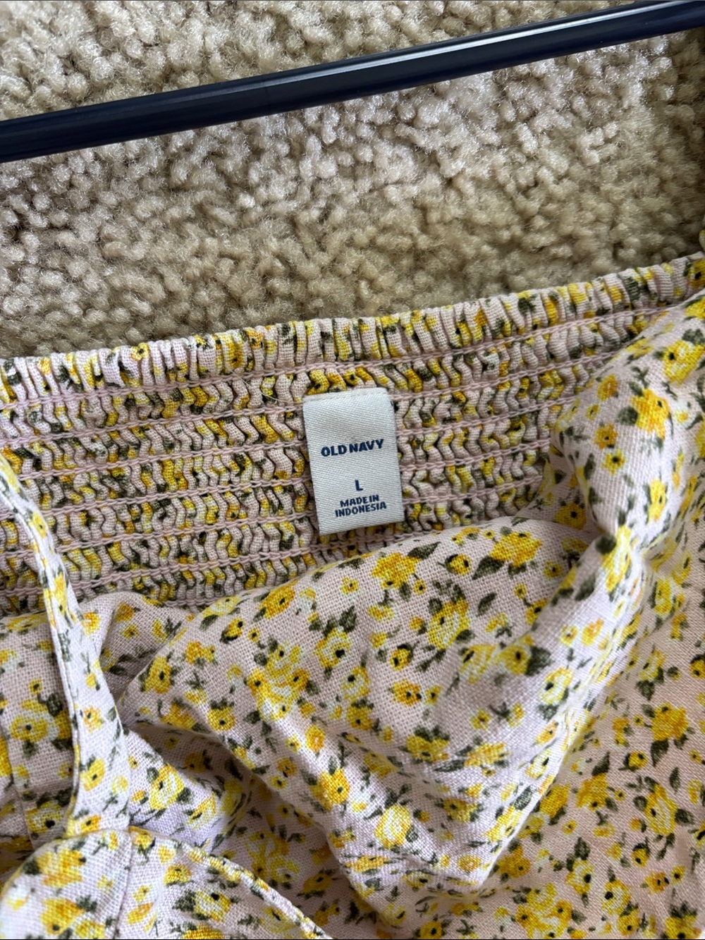 Old Navy Yellow Floral Slip Dress - Picture 6 of 6